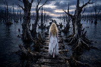Girl on Walkway