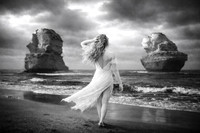 Girl with Two Rocks